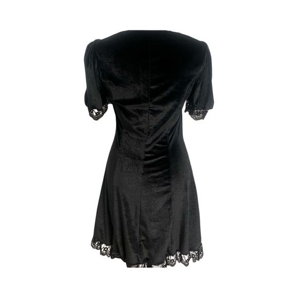 Practical Magic Goth Black Velvet Dress - Picture 6 of 11